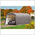 Garage-In-A-Box 12x20 Shelter with 1-3/8" (Gray Cover)