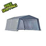 ShelterLogic Garage-In-A-Box 12x20 Shelter with 1-3/8" (Gray Cover)