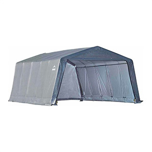 Garage-In-A-Box 12x20 Shelter with 1-3/8" (Gray Cover)