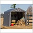 10x10 Shed-In-A-Box with 1-3/8" Frame (Gray Cover)