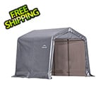 ShelterLogic 8x8 Shed-In-A-Box with 1-3/8" Frame (Gray Cover)