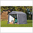 8x8 Shed-In-A-Box with 1-3/8-Inch Frame (Gray Cover)