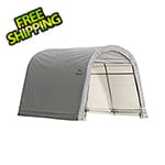 ShelterLogic 10x10 Round Shed-In-A-Box with 1-3/8" Frame (Gray Cover)