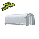 ShelterLogic 12x20 Heavy Duty Translucent Greenhouse with Round Style 1-5/8" Frame