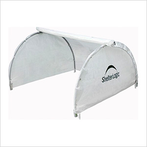 4x4 GrowIt Round Raised Bed Greenhouse with Fully Closable Cover