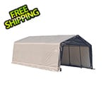 ShelterLogic 12x20x8 ShelterCoat Peak Style Shelter (Gray Cover)