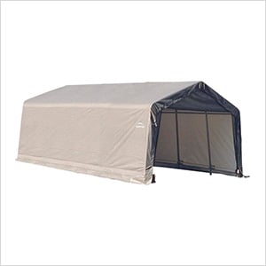 12x20x8 ShelterCoat Peak Style Shelter (Gray Cover)