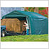 12x20x8 Peak Style Hay Storage Shelter (Green Cover)