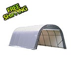 ShelterLogic 12x24x8 ShelterCoat Round Style Shelter (Gray Cover)