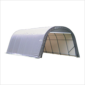 12x24x8 ShelterCoat Round Style Shelter (Gray Cover)