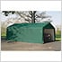 13x20x10 ShelterCoat Peak Style Shelter (Green Cover)