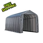 ShelterLogic 15x28x12 ShelterCoat Peak Style Shelter (Gray Cover)