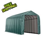 ShelterLogic 15x28x12 ShelterCoat Peak Style Shelter (Green Cover)