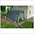 8x16x8 ShelterCoat Round Style Shelter (Gray Cover)