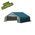 ShelterLogic 22x20x11 ShelterCoat Peak Style Shelter (Green Cover)