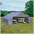 22x24x11 ShelterCoat Peak Style Shelter (Gray Cover)