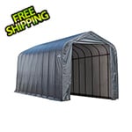 ShelterLogic 16x36x16 ShelterCoat Peak Style Shelter (Gray Cover)