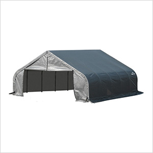 18x28x9 ShelterCoat Peak Style Shelter (Gray Cover)