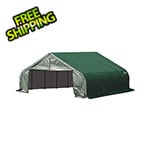 ShelterLogic 18x28x11 ShelterCoat Peak Style Shelter (Green Cover)