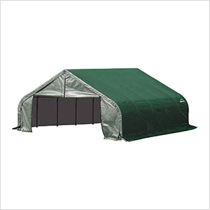 18x20x9 ShelterCoat Peak Style Shelter (Green Cover)