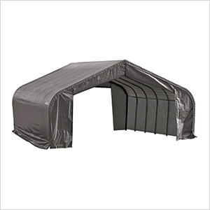 22x24x13 ShelterCoat Peak Style Shelter (Gray Cover)