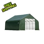 ShelterLogic 28x20x16 ShelterCoat Peak Style Shelter (Green Cover)