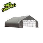 ShelterLogic 28x24x16 ShelterCoat Peak Style Shelter (Gray Cover)