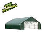 ShelterLogic 28x24x16 ShelterCoat Peak Style Shelter (Green Cover)