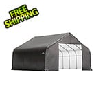 ShelterLogic 28x20x20 ShelterCoat Peak Style Shelter (Gray Cover)