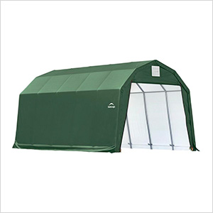 12x20x11 ShelterCoat Barn Style Shelter (Green Cover)