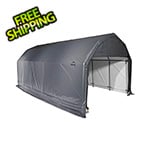 ShelterLogic 12x24x11 ShelterCoat Barn Style Shelter (Gray Cover)