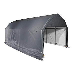 12x24x11 ShelterCoat Barn Style Shelter (Gray Cover)