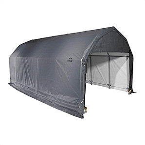 12x28x11 ShelterCoat Barn Style Shelter (Gray Cover)