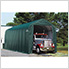 16x40x16 ShelterCoat Peak Style Shelter (Green Cover)