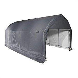 12x20x9 ShelterCoat Barn Style Shelter (Gray Cover)