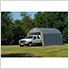 12x20x9 ShelterCoat Barn Style Shelter (Gray Cover)
