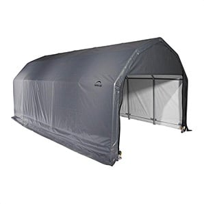 12x24x9 ShelterCoat Barn Style Shelter (Gray Cover)