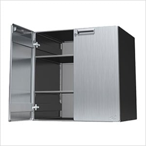 30" Stainless Steel Upper Storage Cabinet