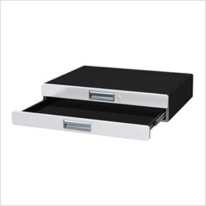 Dual 3" Powder Coated Storage Drawer Unit