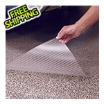 G-Floor 7.5' x 17' Clear Ribbed Floor Cover and Protector