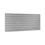 NewAge Products PRO Series 56-Inch Diamond Plate Slatwall Backsplash