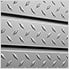 PRO Series 84-Inch Diamond Plate Slatwall Backsplash