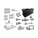 NewAge Garage Cabinets 40-Piece Steel Slatwall Accessory Kit