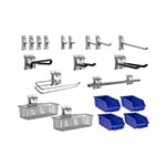 NewAge Garage Cabinets 20-Piece Steel Slatwall Accessory Kit