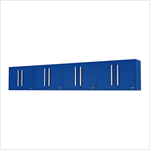 Fusion Pro Blue Wall Mounted Garage Cabinet (4-Pack)