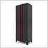 5-Piece Black and Red Garage Cabinet System