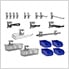 32-Piece Steel Slatwall Accessory Kit