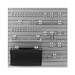 NewAge Products PRO Series 16 Sq. Ft. Steel Slatwall with 40-Piece Steel Slatwall Accessory Kit