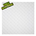 G-Floor 12" x 12" Peel and Stick White Diamond Tread Tiles (20-Pack)