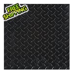 G-Floor 24" x 24" Peel and Stick Black Diamond Tread Tiles (10-Pack)